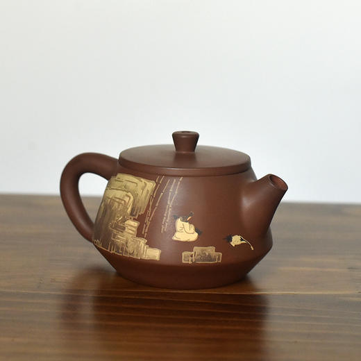 建水紫陶  三金壶 商品图2