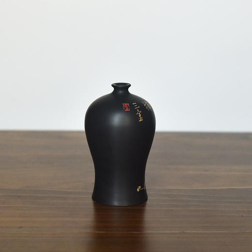建水紫陶 三金花瓶 商品图2
