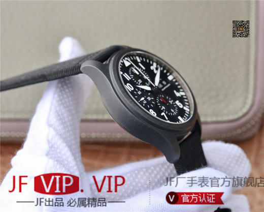 ZF万国IWC2019新款喷火战机计时腕表震撼来袭！驰骋高空 分秒必“真” ZF出品，必属精品！男士腕表，皮表带，自动机械机芯 商品图5