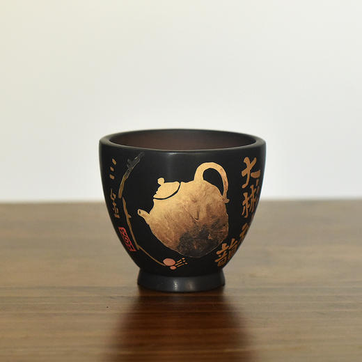 建水紫陶 三金品杯 商品图4