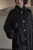 Renlisu 19AW 石墨黑古董纽扣烧花丝绒外套 商品缩略图2