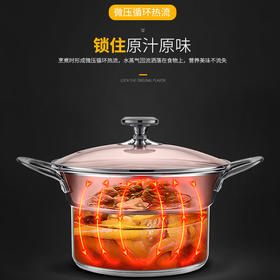 Debo徳铂 布兰卡不锈钢双层多用锅 电磁炉燃气通用汤蒸炸锅