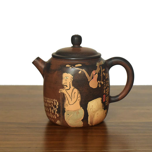 建水紫陶  三金壶 商品图0