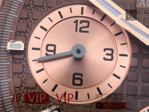 JH爱彼皇家橡树26331，41mm直径，上海7750全自动机械机芯。 动力储备：40小时 表盘材质：镌刻“Grande Tapisserie”大格纹装饰 商品图6