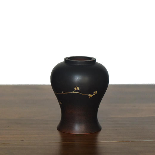 建水紫陶 三金花瓶 商品图2