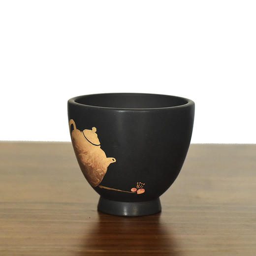 建水紫陶 三金品杯 商品图3