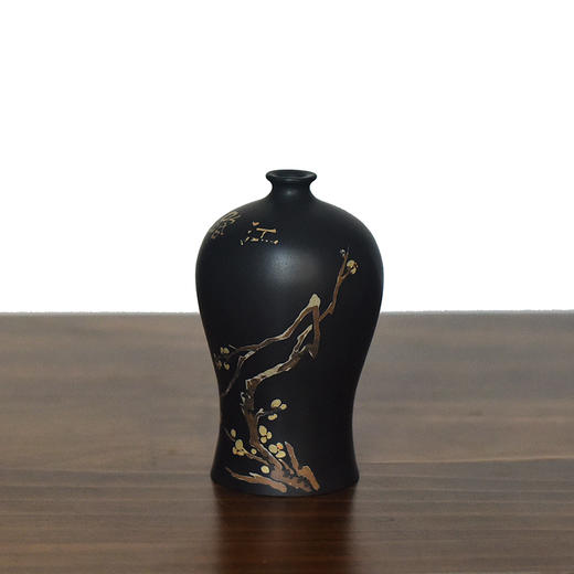 建水紫陶 三金花瓶 商品图1
