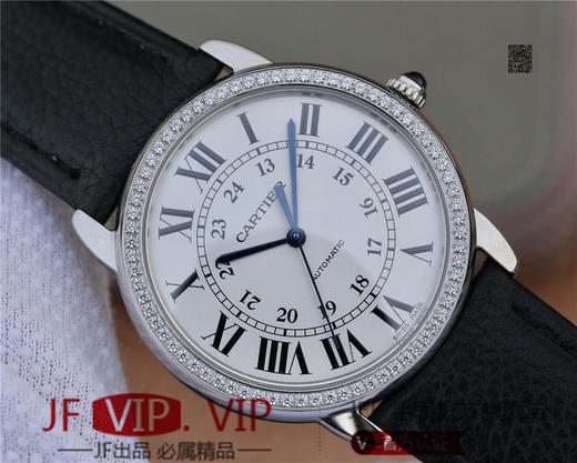 A8卡地亚伦敦SOLO中号WSRN0021腕表。直径36mm 厚度9.46 搭载卡地亚原装076全自动机械机芯。 商品图3
