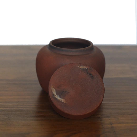建水紫陶  三金茶罐 商品图3