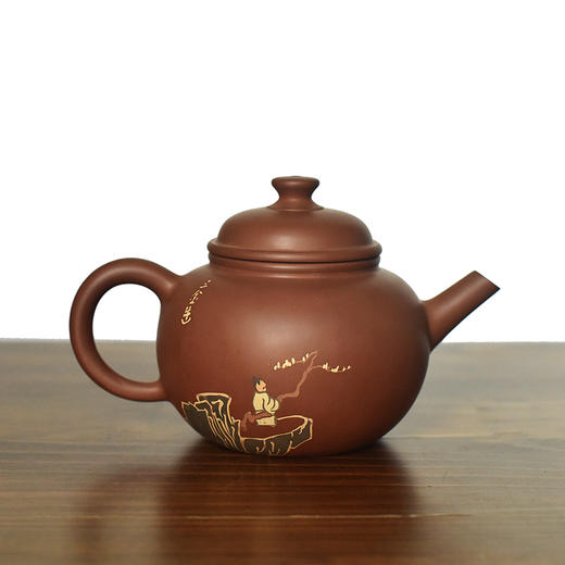 建水紫陶 三金壶 商品图0