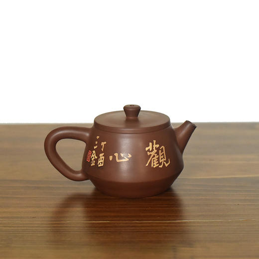 建水紫陶 三金壶 商品图3