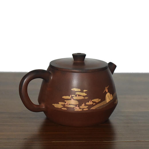 建水紫陶 三金壶 商品图2