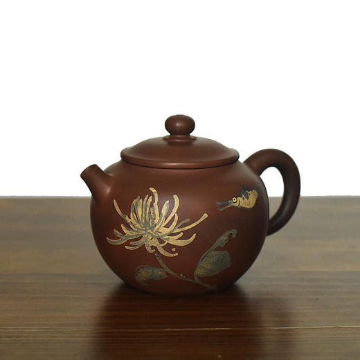 建水紫陶 三金壶 商品图5