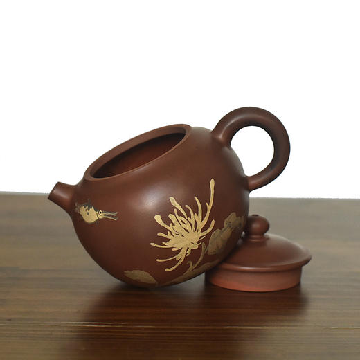 建水紫陶 三金壶 商品图4
