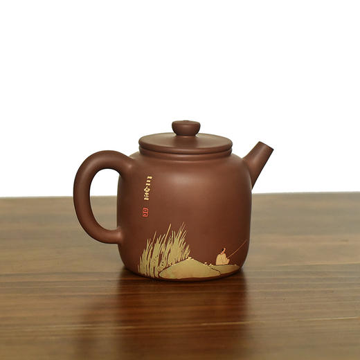 建水紫陶 三金壶 商品图2