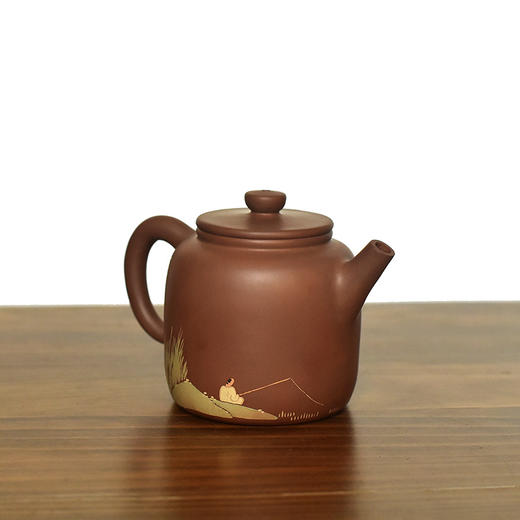 建水紫陶 三金壶 商品图3