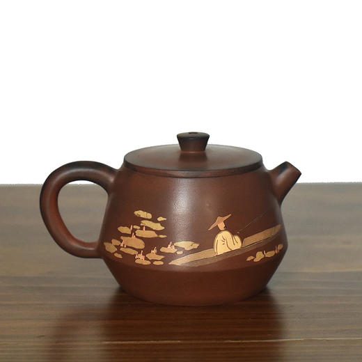 建水紫陶 三金壶 商品图4