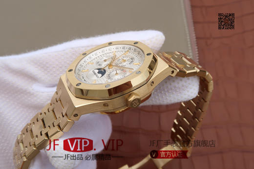 JF爱彼皇家橡树26579。功能：日期显示、星期显示、月份显示、年历显示、万年历、月相进口机克隆原装5134自动机械机芯,41毫米,男士手表腕表 商品图8