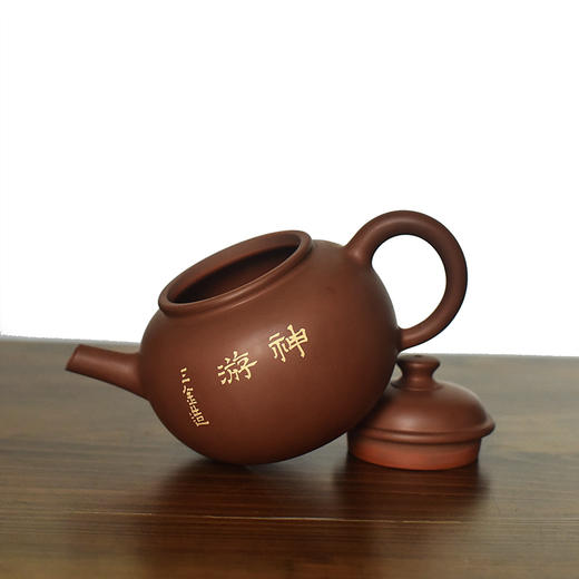 建水紫陶 三金壶 商品图3