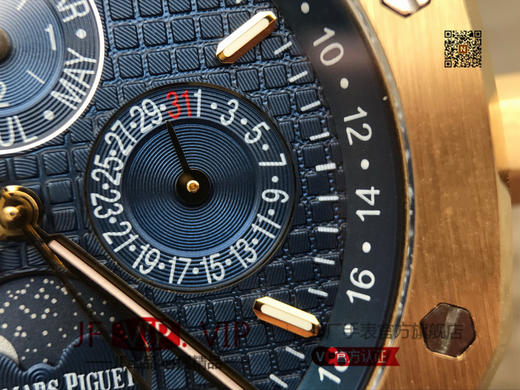 JF爱彼皇家橡树26579。功能：日期显示、星期显示、月份显示、年历显示、万年历、月相进口机克隆原装5134自动机械机芯,41毫米,男士手表腕表 商品图5