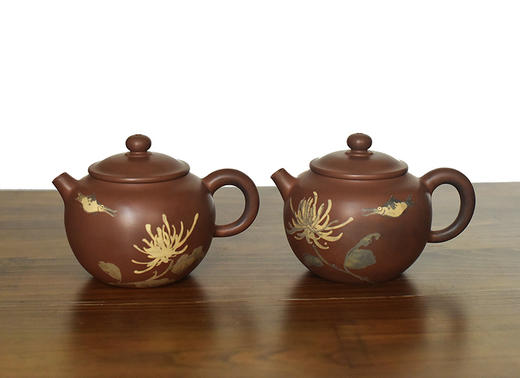 建水紫陶 三金壶 商品图8