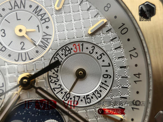 JF爱彼皇家橡树26579。功能：日期显示、星期显示、月份显示、年历显示、万年历、月相进口机克隆原装5134自动机械机芯,41毫米,男士手表腕表 商品图5