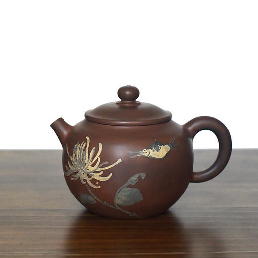 建水紫陶 三金壶 商品图0