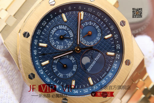 JF爱彼皇家橡树26579。功能：日期显示、星期显示、月份显示、年历显示、万年历、月相进口机克隆原装5134自动机械机芯,41毫米,男士手表腕表 商品图3