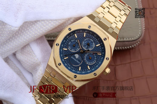 JF爱彼皇家橡树26579。功能：日期显示、星期显示、月份显示、年历显示、万年历、月相进口机克隆原装5134自动机械机芯,41毫米,男士手表腕表 商品图2