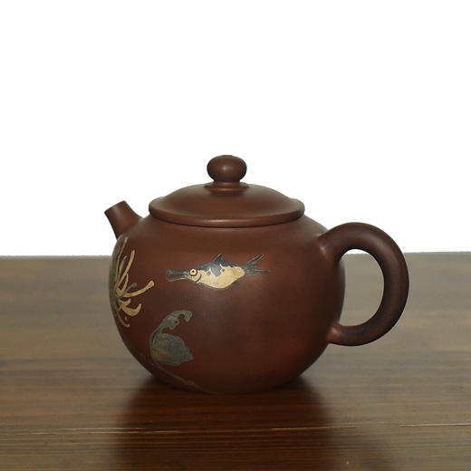 建水紫陶 三金壶 商品图6