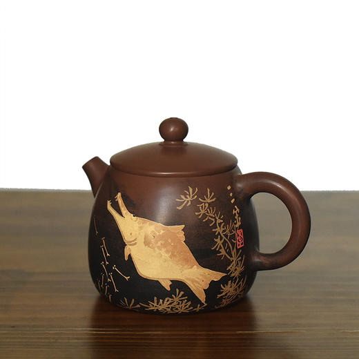 建水紫陶 三金壶 商品图1