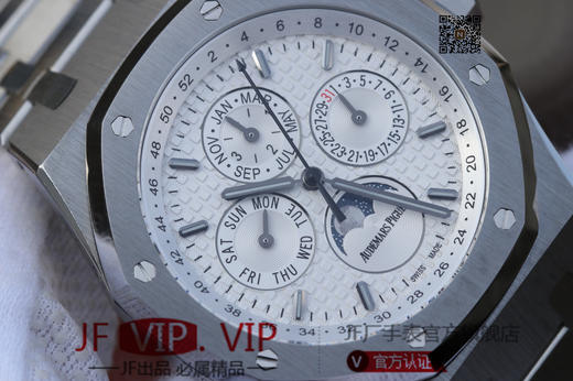 JF爱彼皇家橡树26574ST.OO.1220ST.01。功能：日期显示、星期显示、月份显示、年历显示、万年历、月相进口机克隆原装5134自动机械机芯,41毫米,男士手表腕表 商品图3