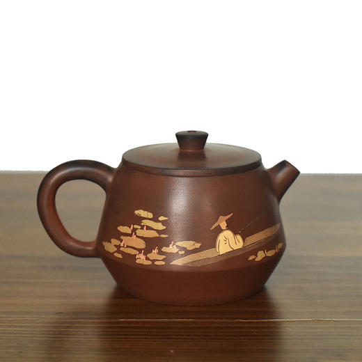 建水紫陶 三金壶 商品图0