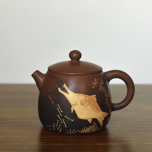 建水紫陶 三金壶 商品图0