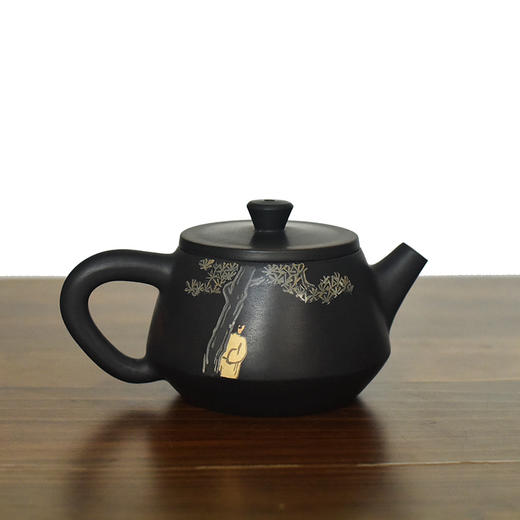 建水紫陶 三金壶 商品图0