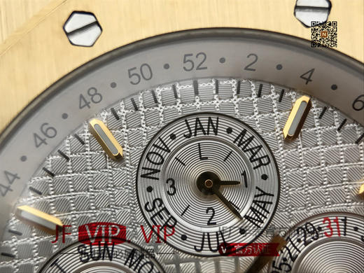 JF爱彼皇家橡树26579。功能：日期显示、星期显示、月份显示、年历显示、万年历、月相进口机克隆原装5134自动机械机芯,41毫米,男士手表腕表 商品图4