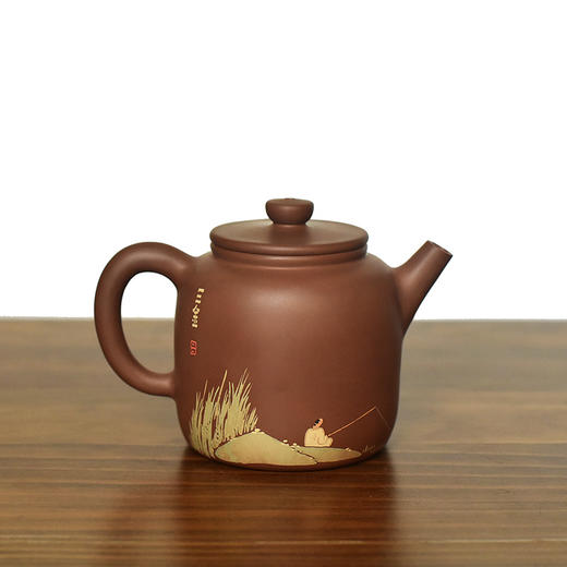建水紫陶 三金壶 商品图0