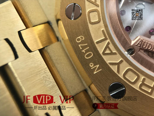 JF爱彼皇家橡树26579。功能：日期显示、星期显示、月份显示、年历显示、万年历、月相进口机克隆原装5134自动机械机芯,41毫米,男士手表腕表 商品图14