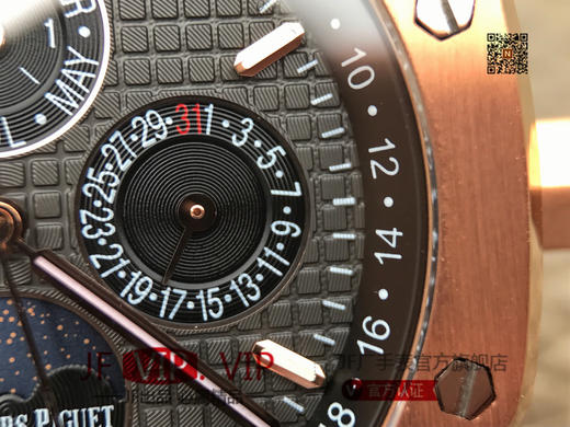 JF爱彼皇家橡树26579。功能：日期显示、星期显示、月份显示、年历显示、万年历、月相进口机克隆原装5134自动机械机芯,41毫米,男士手表腕表 商品图5