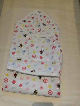 i-baby 甜心萌宠全棉纱布新生儿包巾 浴巾 遮光毯  春夏款
