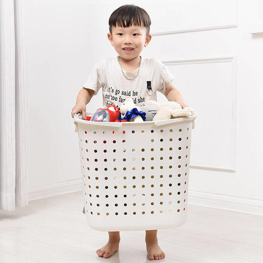 家用大号脏衣服收纳篮塑料脏衣篮脏衣篓衣服框玩具收纳筐桶篮子娄 商品图5