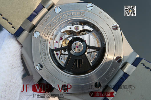 JF爱彼26400。克隆原装3126机械计时机芯！原装正品1:1开模，尺寸重量无差距！全功能计时！硅胶表带，男士手表，透底 商品图7