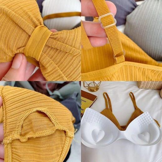 美背吊带内衣女学生韩版小胸聚拢文胸少女抹胸无钢圈裹胸罩 商品图6