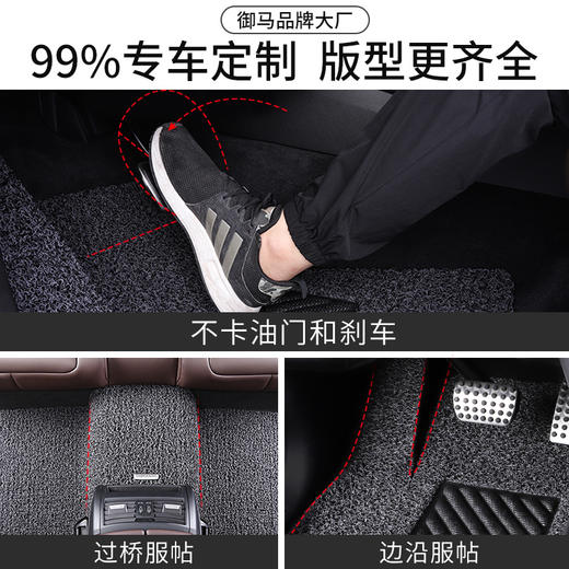 【会员下单享8.8折】御马品御丝圈脚垫 专车定制一车一版 适用于市面上99%的车型 商品图3