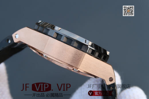 JF爱彼26400。克隆原装3126机械计时机芯！原装正品1:1开模，尺寸重量无差距！全功能计时！硅胶表带，男士手表，透底 商品图6