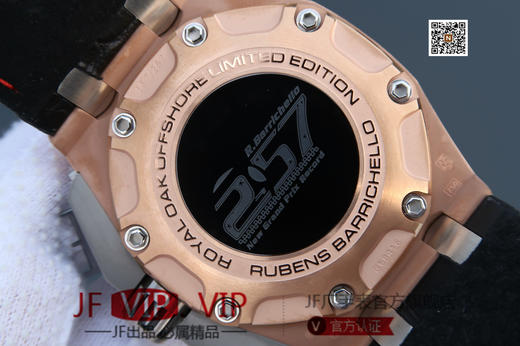 JF爱彼26400。克隆原装3126机械计时机芯！原装正品1:1开模，尺寸重量无差距！全功能计时！硅胶表带，男士手表，透底 商品图7