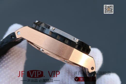 JF爱彼26400。克隆原装3126机械计时机芯！原装正品1:1开模，尺寸重量无差距！全功能计时！硅胶表带，男士手表，透底 商品图4