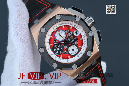 JF爱彼26400。克隆原装3126机械计时机芯！原装正品1:1开模，尺寸重量无差距！全功能计时！硅胶表带，男士手表，透底 商品图1