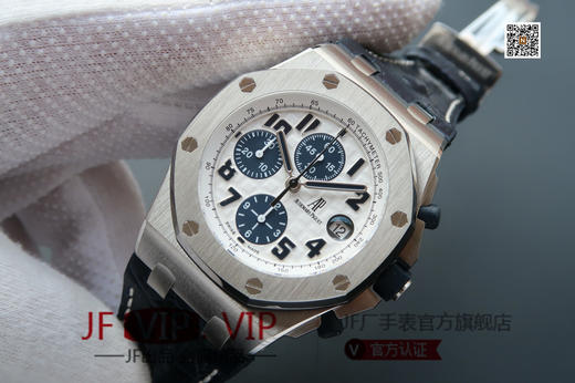 JF爱彼皇家橡树离岸型26470st。克隆原装3126多功能计时机械机芯！原装正品1:1开模，42mm直径，尺寸重量做工无差距！全功能计时！皮表带，男士手表，自动机械机芯，密底 商品图2