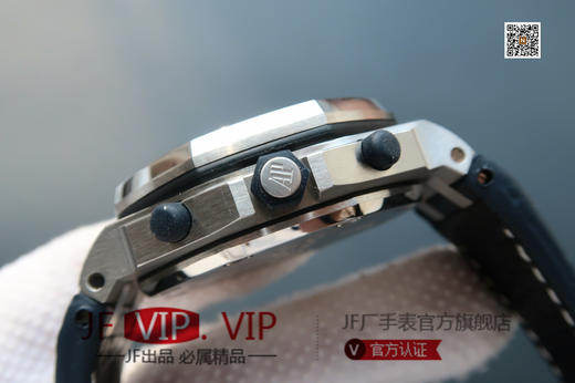 JF爱彼皇家橡树离岸型26470st。克隆原装3126多功能计时机械机芯！原装正品1:1开模，42mm直径，尺寸重量做工无差距！全功能计时！皮表带，男士手表，自动机械机芯，密底 商品图4